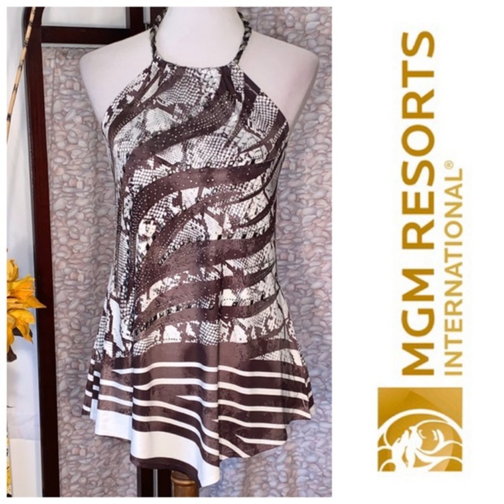 MGM Resorts International snake skin halter top.